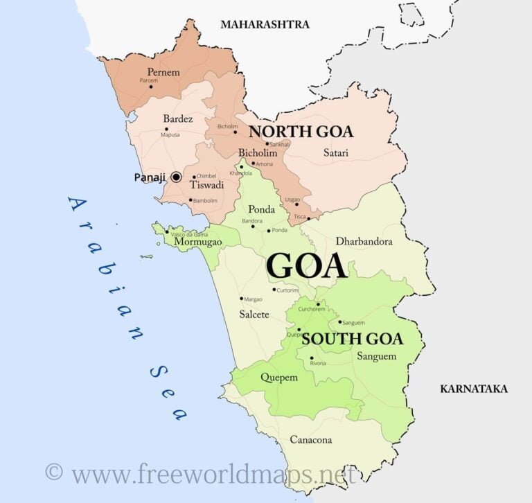 Goa Political Map