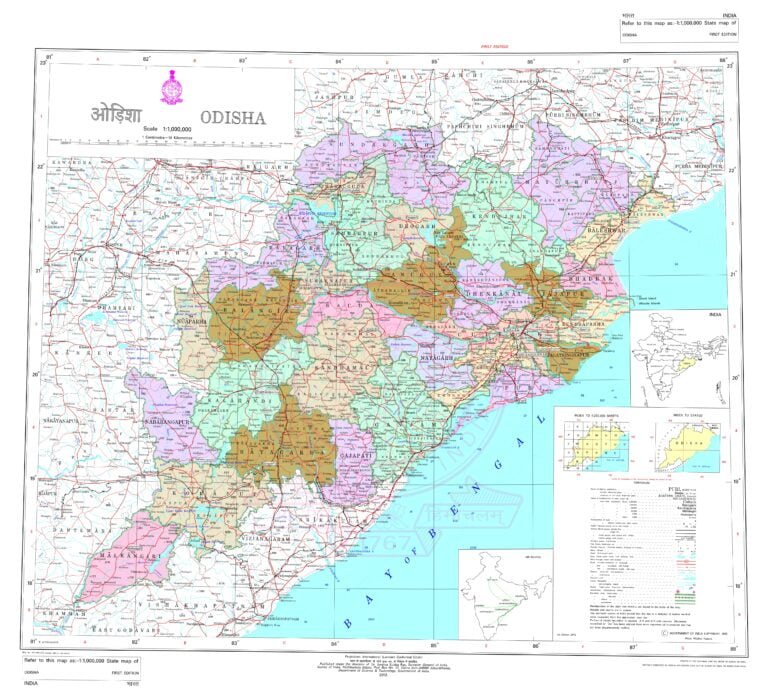District Map of Odisha