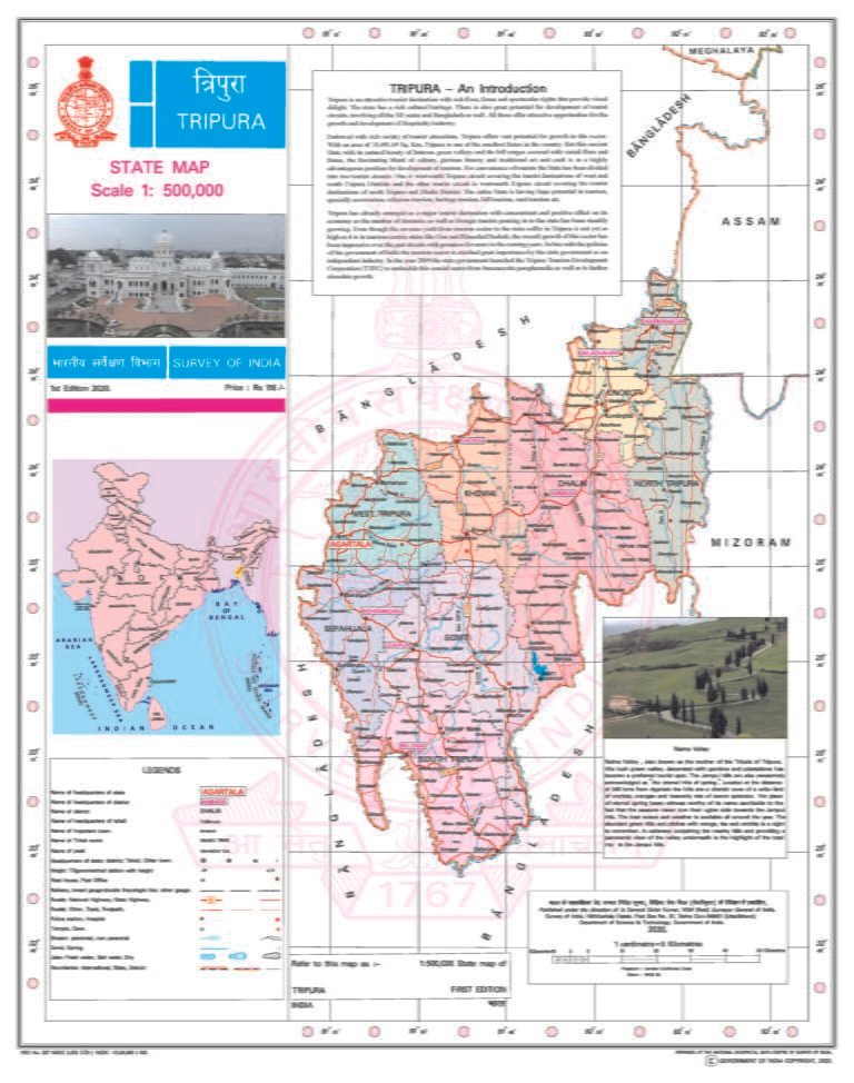 District Map of Tripura
